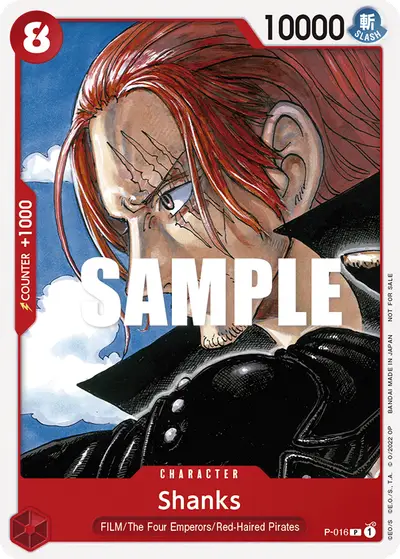 Shanks P-016 Promotion Cards