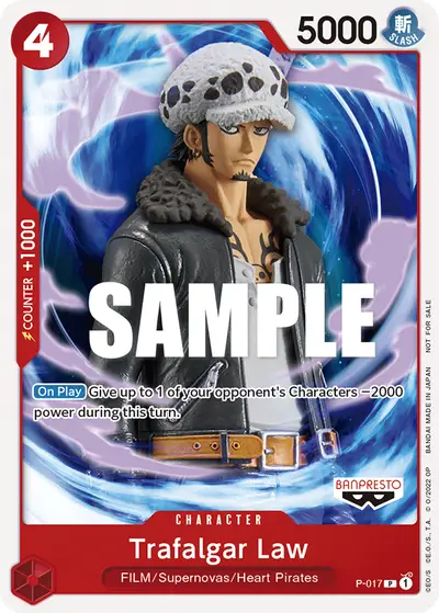 Trafalgar Law P-017 Promotion Cards
