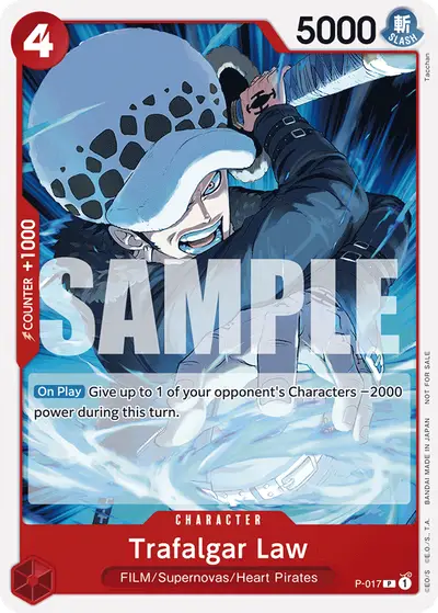 Trafalgar Law P-017 Parallel 1 Promotion Cards