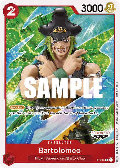 Bartolomeo P-018 Promotion Cards