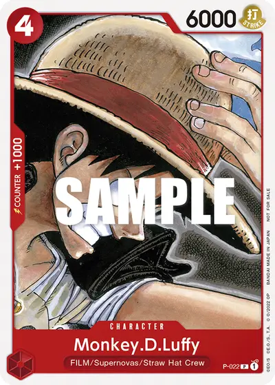 Monkey D. Luffy P-022 Promotion Cards
