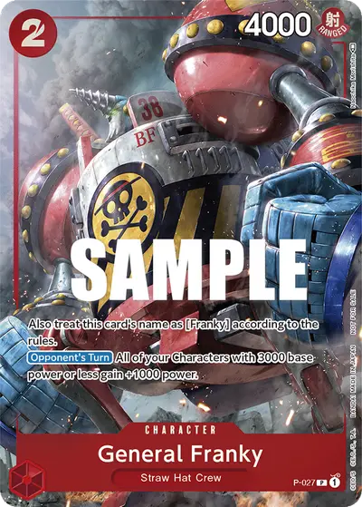General Franky P-027 Promotion Cards