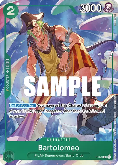 Bartolomeo P-029 Promotion Cards