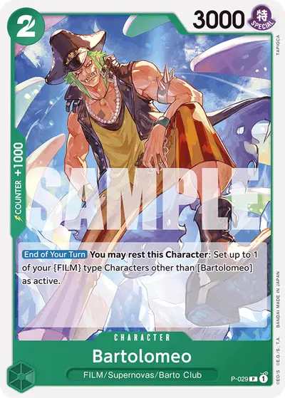 Bartolomeo P-029 Reprint 1 ST16 Green Uta