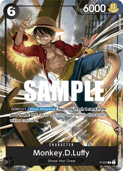 Monkey D. Luffy P-035 Promotion Cards