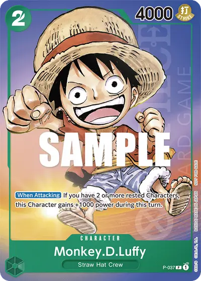 Monkey D. Luffy P-037 Promotion Cards