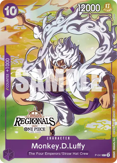 Monkey D. Luffy P-041 Parallel 1 Promotion Cards
