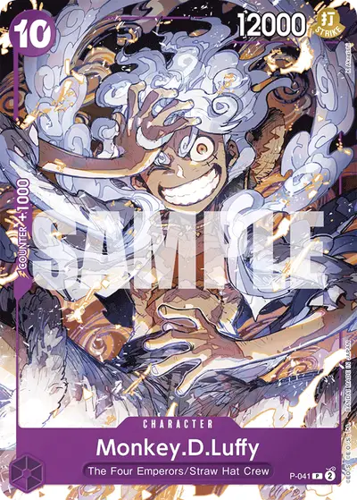 Monkey D. Luffy P-041 Reprint 1 ST18 Purple Monkey D. Luffy