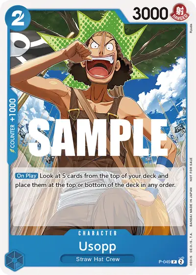 Usopp P-049 Promotion Cards