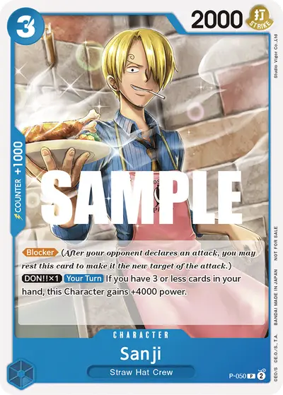 Sanji P-050 Promotion Cards