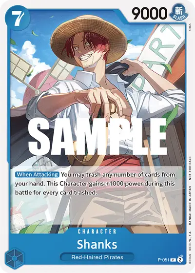 Shanks P-051 Promotion Cards