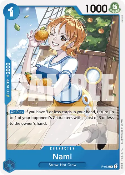 Nami P-053 Reprint PRB01 One Piece Card The Best