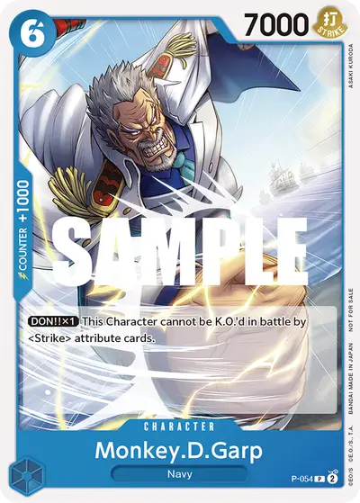 Monkey D. Garp P-054 Promotion Cards