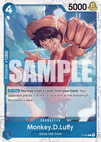 Monkey D. Luffy P-055 Jolly Roger Foil PRB01 One Piece Card The Best