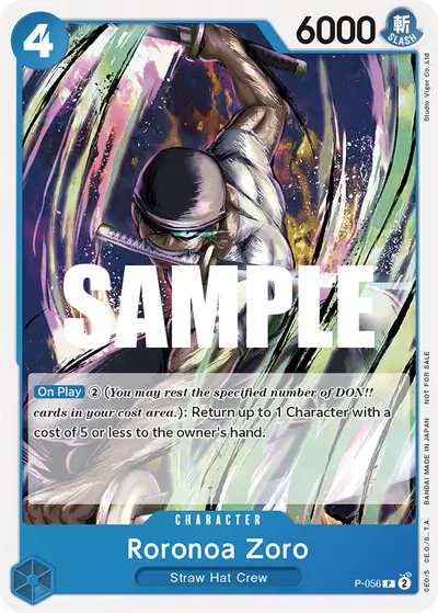 Roronoa Zoro P-056 Promotion Cards