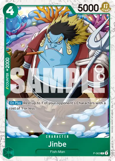 Jinbe P-063 PRB02 One Piece Card The Best Vol. 2