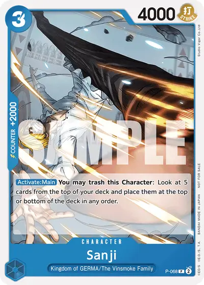 Sanji P-068 Promotion Cards
