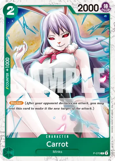 Carrot P-070 Pirate Foil PRB02 One Piece Card The Best Vol. 2