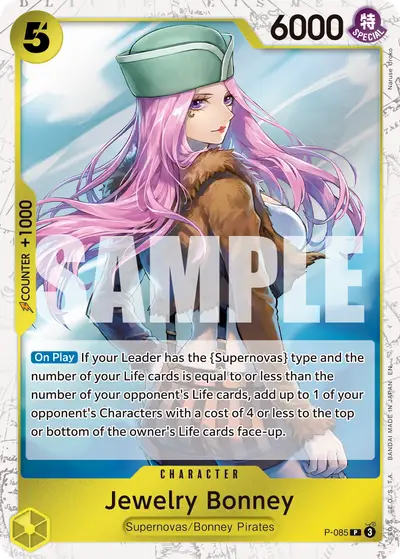 Jewelry Bonney P-085 Pirate Foil PRB02 One Piece Card The Best Vol. 2
