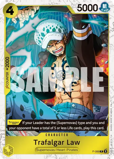 Trafalgar Law P-088 Pirate Foil PRB02 One Piece Card The Best Vol. 2