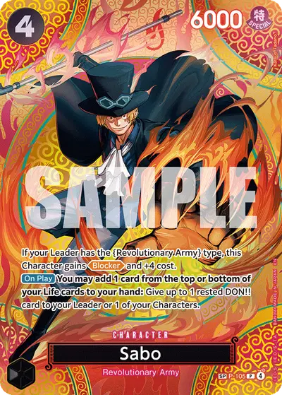 Sabo P-105 SP OP15 Adventure on Kami's Island