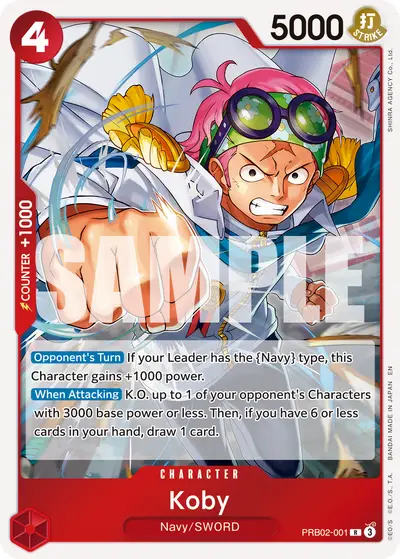 Koby PRB02-001 PRB02 One Piece Card The Best Vol. 2