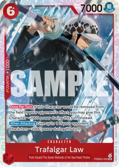Trafalgar Law PRB02-002 PRB02 One Piece Card The Best Vol. 2