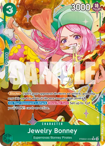 Jewelry Bonney PRB02-004 Alternate Art PRB02 One Piece Card The Best Vol. 2