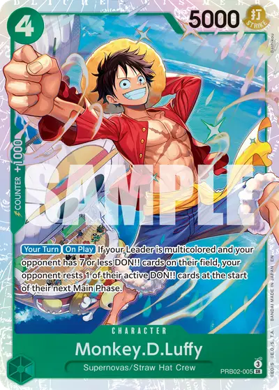 Monkey D. Luffy PRB02-005 PRB02 One Piece Card The Best Vol. 2