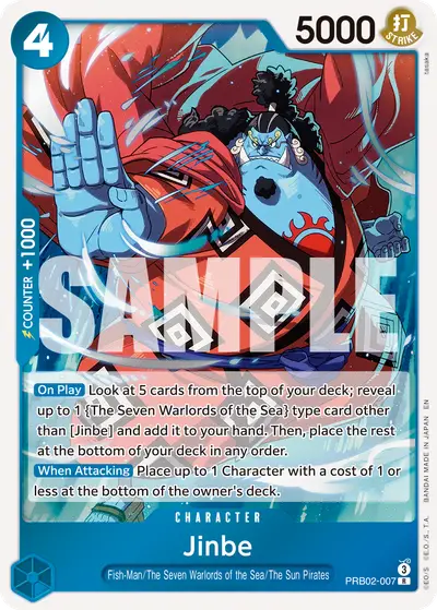 Jinbe PRB02-007 PRB02 One Piece Card The Best Vol. 2