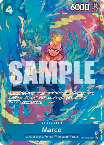 Marco PRB02-008 Alternate Art PRB02 One Piece Card The Best Vol. 2