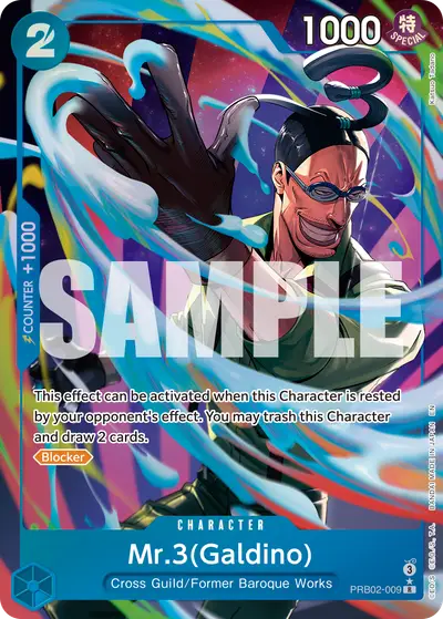 Mr. 3 (Galdino) PRB02-009 Alternate Art PRB02 One Piece Card The Best Vol. 2