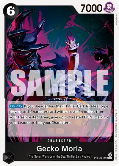 Gecko Moria PRB02-013 PRB02 One Piece Card The Best Vol. 2