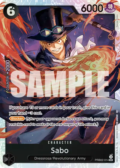 Sabo PRB02-014 PRB02 One Piece Card The Best Vol. 2