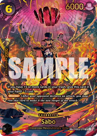 Sabo PRB02-014 SP OP15 Adventure on Kami's Island