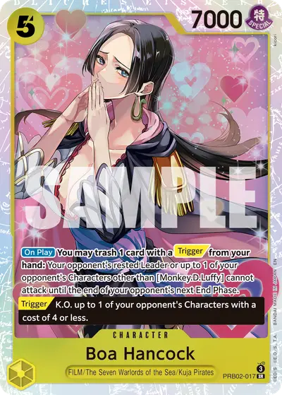 Boa Hancock PRB02-017 PRB02 One Piece Card The Best Vol. 2