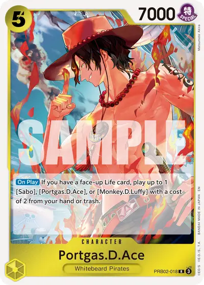 Portgas D. Ace PRB02-018 PRB02 One Piece Card The Best Vol. 2
