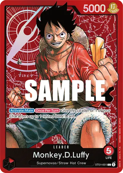 Monkey D. Luffy ST01-001 ST01 Straw Hat Crew