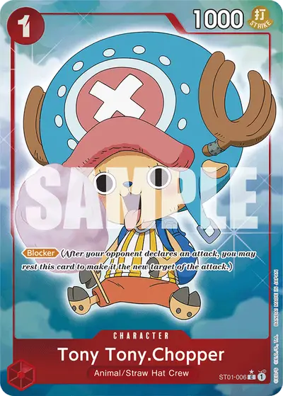 Tony Tony Chopper ST01-006 Full Art PRB01 One Piece Card The Best