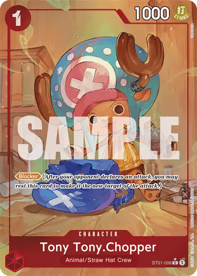Tony Tony Chopper ST01-006 Alternate Art PRB01 One Piece Card The Best