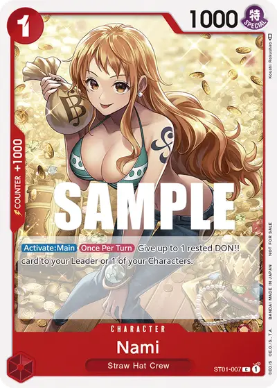 Nami ST01-007 Parallel 2 Promotion Cards
