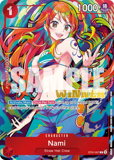 Nami ST01-007 Parallel 5 Promotion Cards