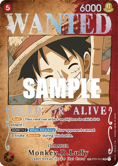 Monkey D. Luffy ST01-012 Wanted Poster OP03 Pillars of Strength