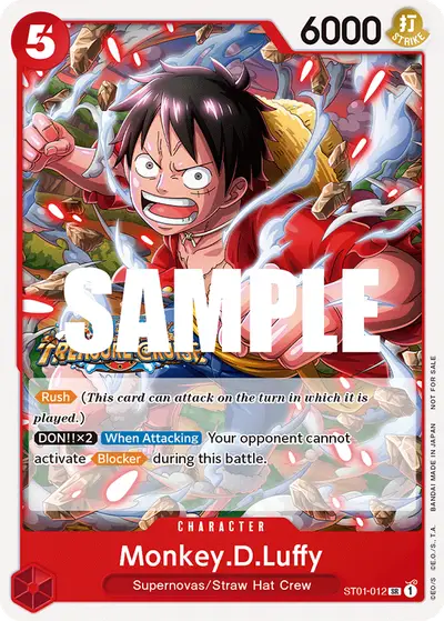 Monkey D. Luffy ST01-012 Parallel 4 Promotion Cards