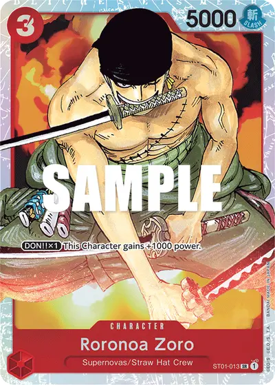 Roronoa Zoro ST01-013 ST01 Straw Hat Crew