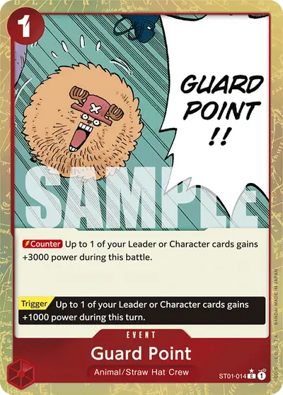 Guard Point ST01-014 Textured Foil PRB01 One Piece Card The Best