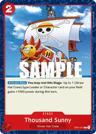 Thousand Sunny ST01-017 ST01 Straw Hat Crew
