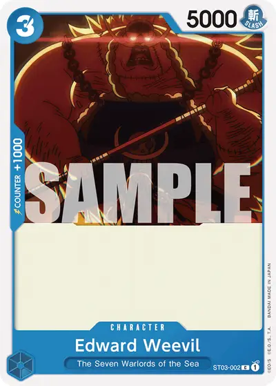 Edward Weevil ST03-002 Reprint 1 ST17 Blue Donquixote Doflamingo
