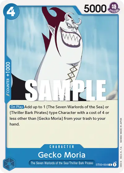 Gecko Moria ST03-004 ST03 The Seven Warlords of the Sea