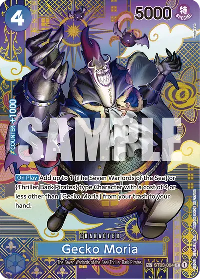Gecko Moria ST03-004 SP OP08 Two Legends
